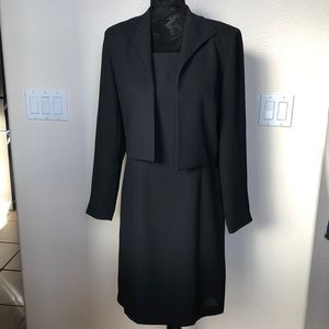 Liz Claiborne Black Dress with Jacket Siut